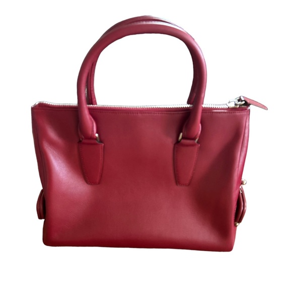 Coach Legacy # 21192 Leather Archive Zip Top Handle Bag - Black Cherry Red (NWT) - Picture 4 of 12